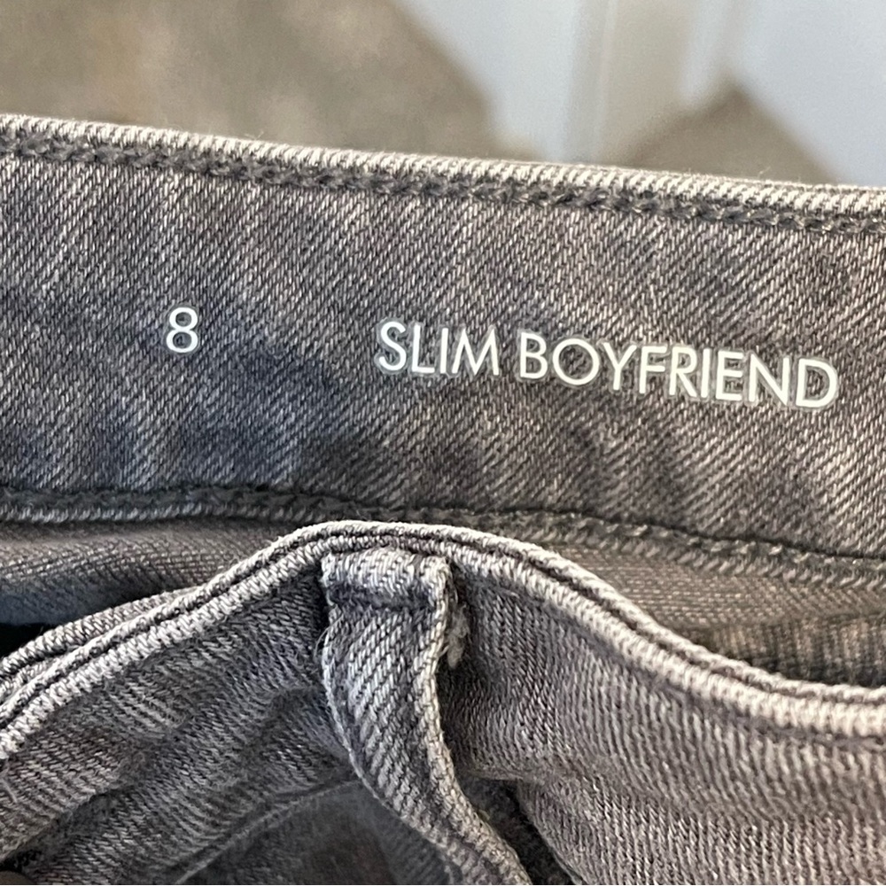 Calvin Klein Classic Gray Women's Jeans slim boyfriend size 8 - Picture 3 of 4
